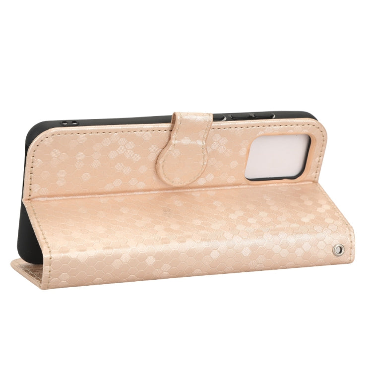 For Alcatel 1B 2022 Honeycomb Dot Texture Leather Phone Case