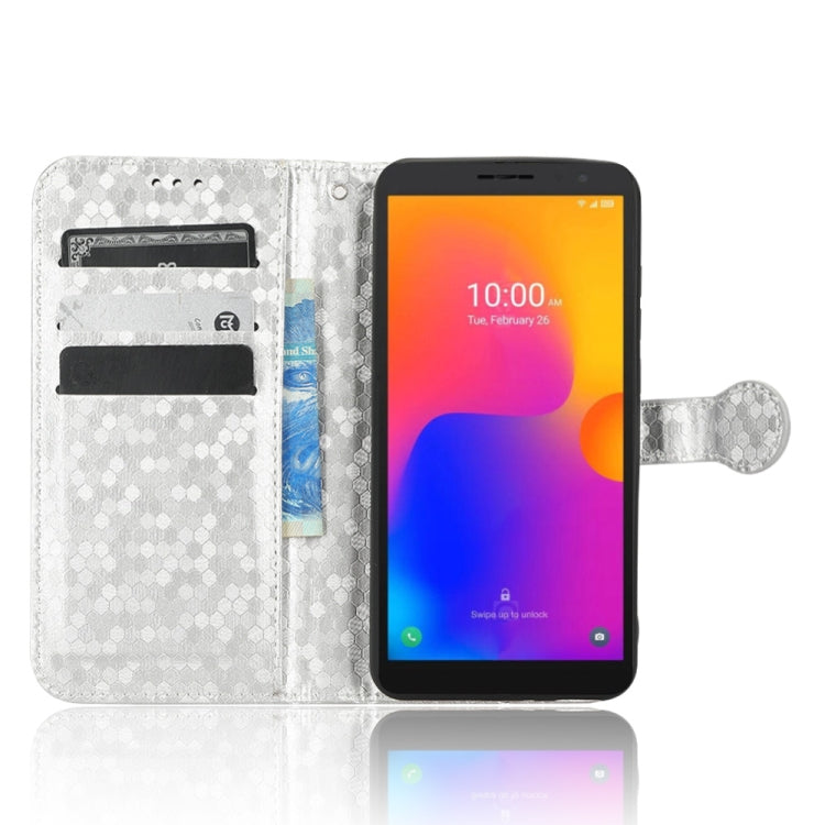 For Alcatel 1B 2022 Honeycomb Dot Texture Leather Phone Case