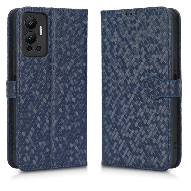 For Infinix Hot 12 Honeycomb Dot Texture Leather Phone Case