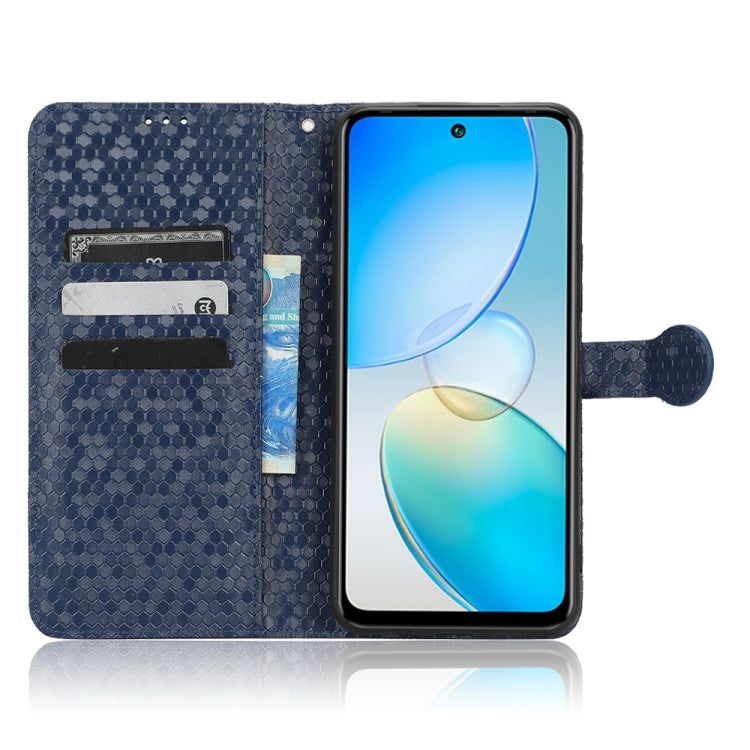 For Infinix Hot 12 Honeycomb Dot Texture Leather Phone Case