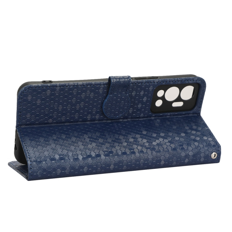 For Infinix Hot 12 Honeycomb Dot Texture Leather Phone Case