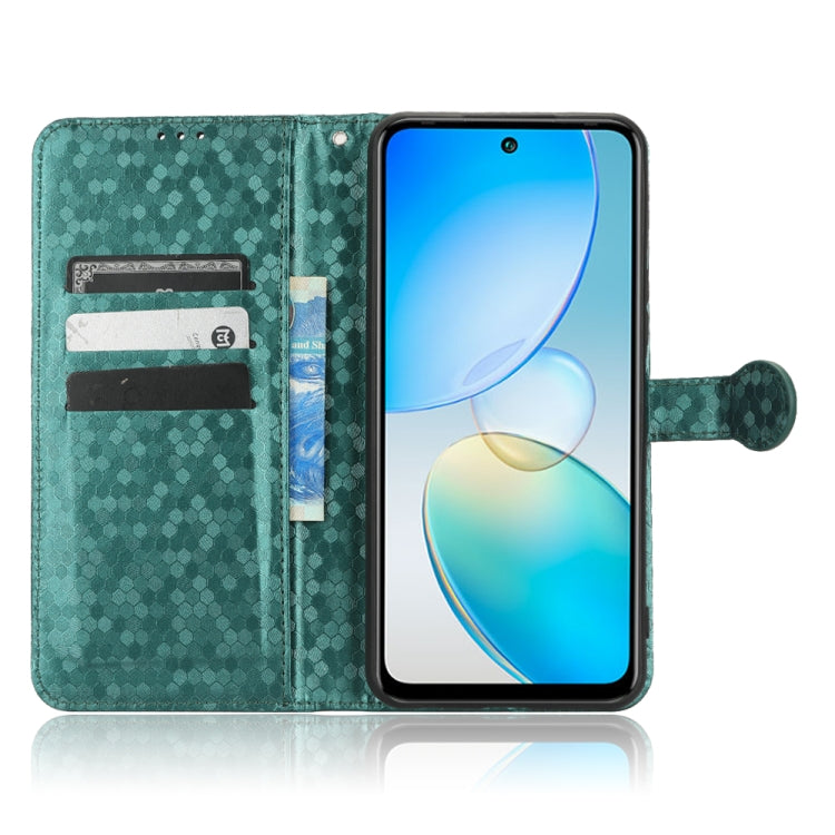 For Infinix Hot 12 Honeycomb Dot Texture Leather Phone Case