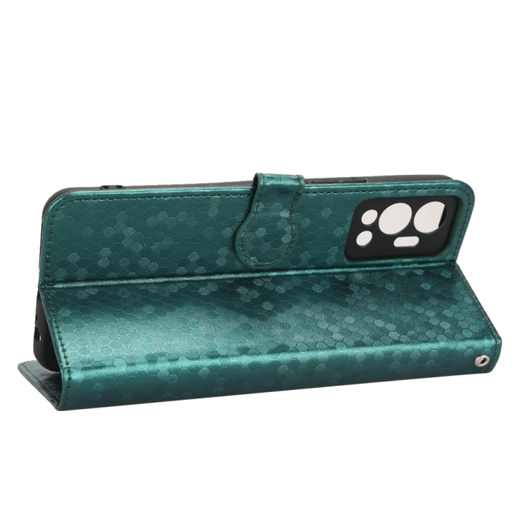 For Infinix Hot 12 Honeycomb Dot Texture Leather Phone Case
