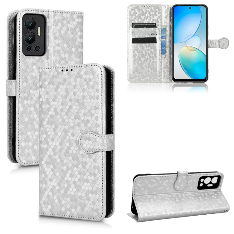 For Infinix Hot 12 Honeycomb Dot Texture Leather Phone Case