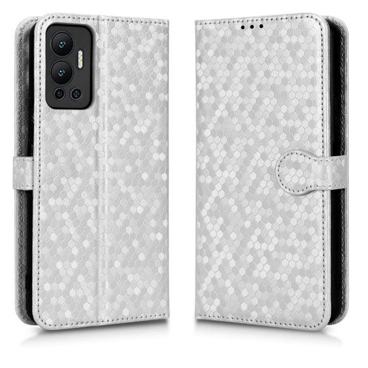 For Infinix Hot 12 Honeycomb Dot Texture Leather Phone Case