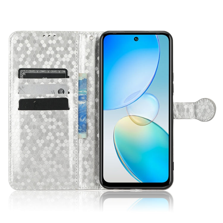 For Infinix Hot 12 Honeycomb Dot Texture Leather Phone Case