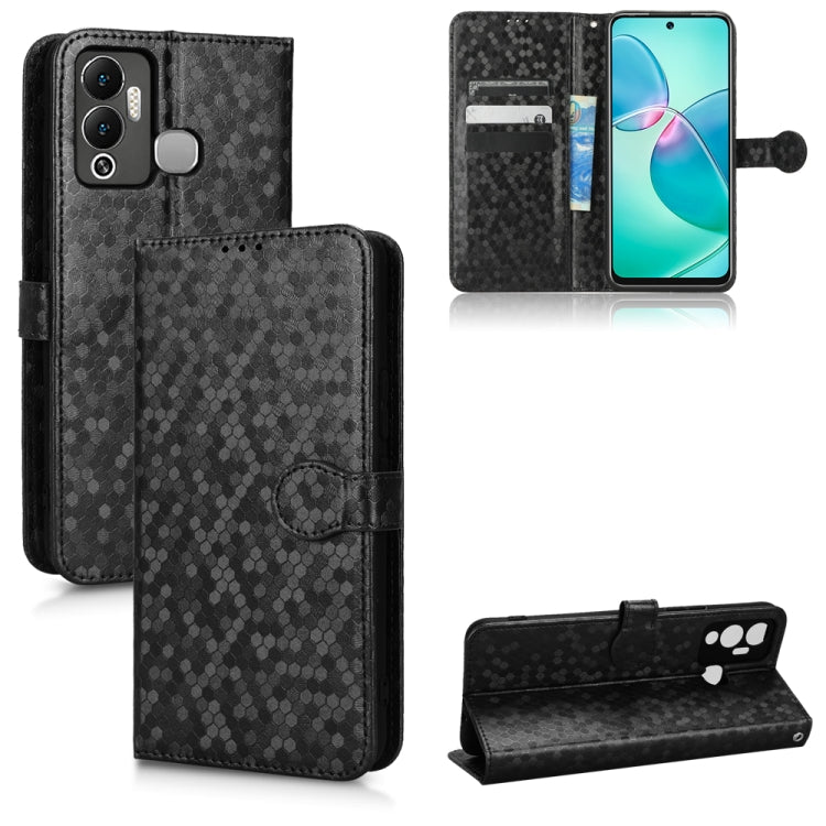 For Infinix Hot 12 Play Honeycomb Dot Texture Leather Phone Case