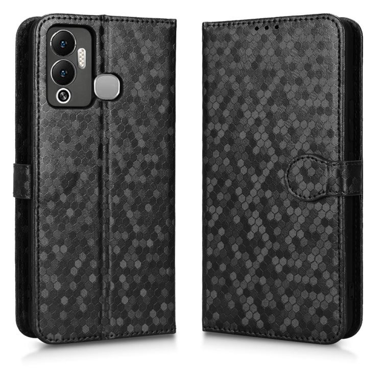 For Infinix Hot 12 Play Honeycomb Dot Texture Leather Phone Case