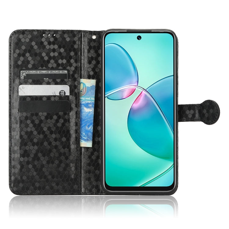 For Infinix Hot 12 Play Honeycomb Dot Texture Leather Phone Case