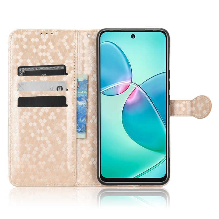 For Infinix Hot 12 Play Honeycomb Dot Texture Leather Phone Case