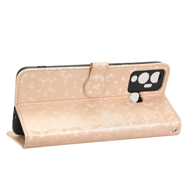 For Infinix Hot 12 Play Honeycomb Dot Texture Leather Phone Case