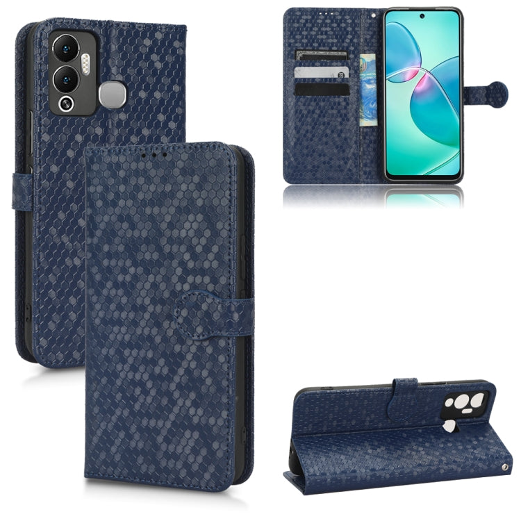For Infinix Hot 12 Play Honeycomb Dot Texture Leather Phone Case