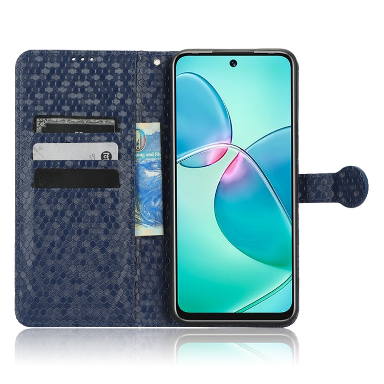 For Infinix Hot 12 Play Honeycomb Dot Texture Leather Phone Case