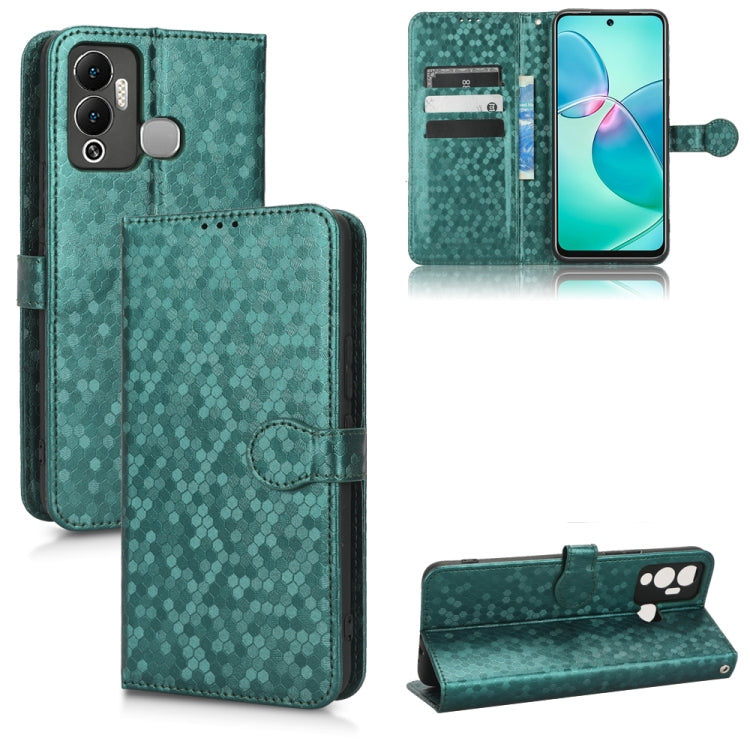 For Infinix Hot 12 Play Honeycomb Dot Texture Leather Phone Case