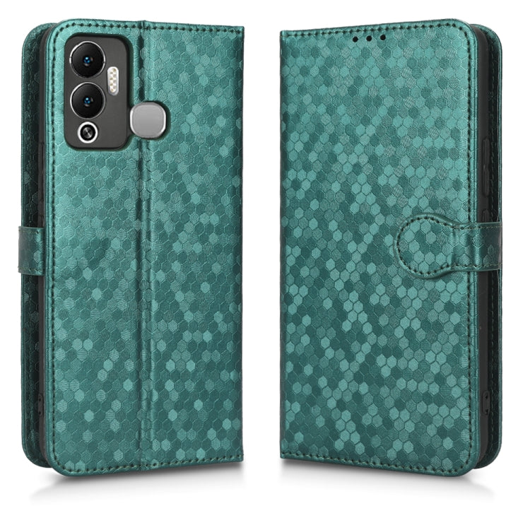 For Infinix Hot 12 Play Honeycomb Dot Texture Leather Phone Case