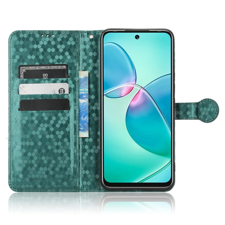 For Infinix Hot 12 Play Honeycomb Dot Texture Leather Phone Case