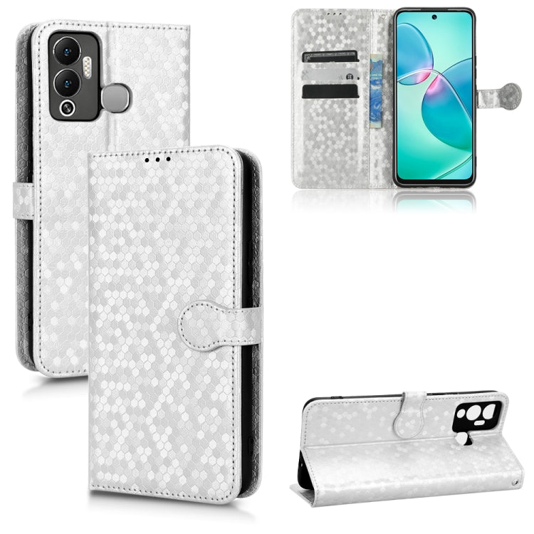 For Infinix Hot 12 Play Honeycomb Dot Texture Leather Phone Case