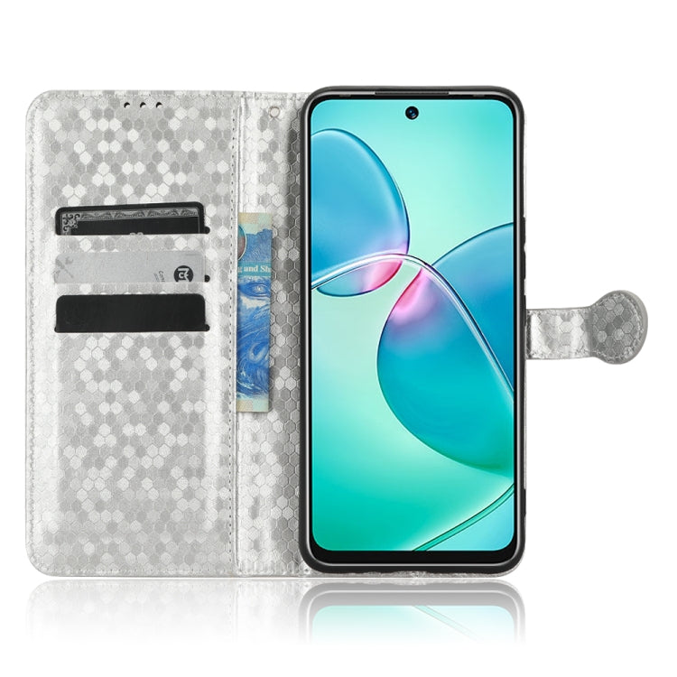 For Infinix Hot 12 Play Honeycomb Dot Texture Leather Phone Case