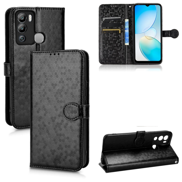 For Infinix Hot 12i Honeycomb Dot Texture Leather Phone Case