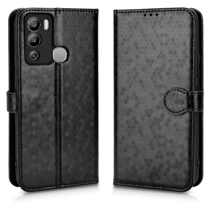For Infinix Hot 12i Honeycomb Dot Texture Leather Phone Case