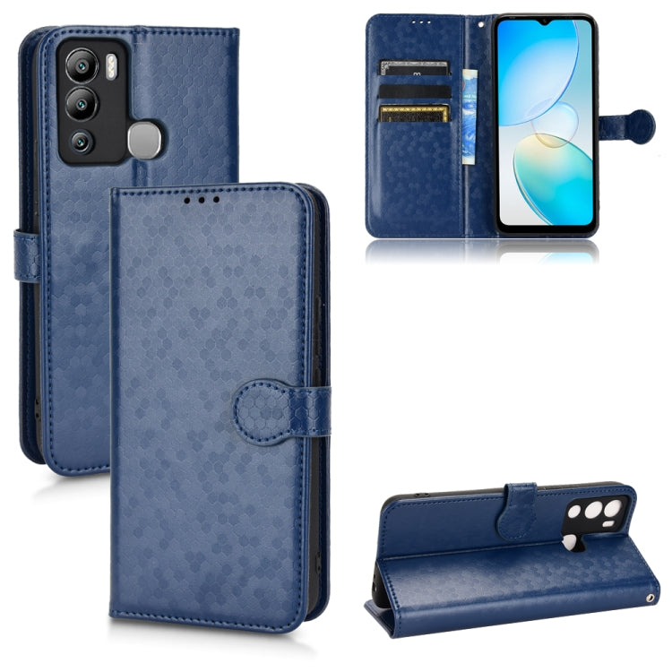 For Infinix Hot 12i Honeycomb Dot Texture Leather Phone Case