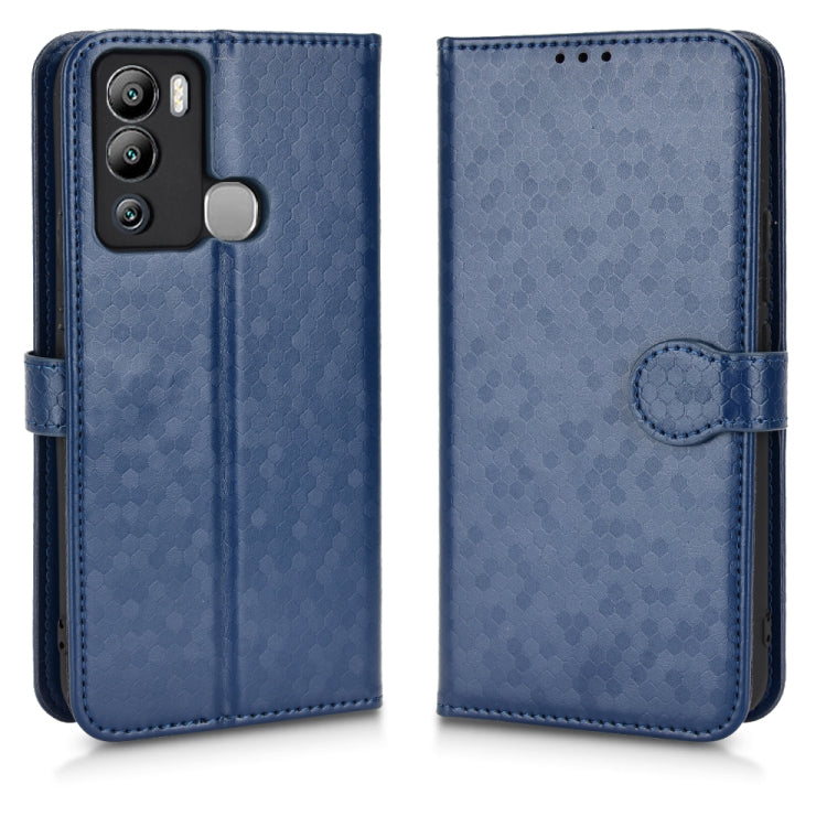 For Infinix Hot 12i Honeycomb Dot Texture Leather Phone Case