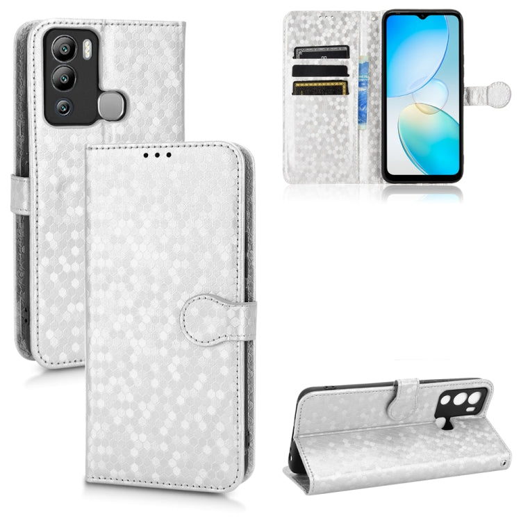 For Infinix Hot 12i Honeycomb Dot Texture Leather Phone Case