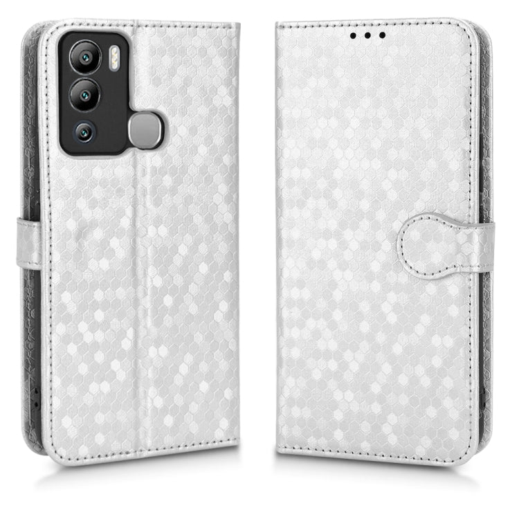 For Infinix Hot 12i Honeycomb Dot Texture Leather Phone Case
