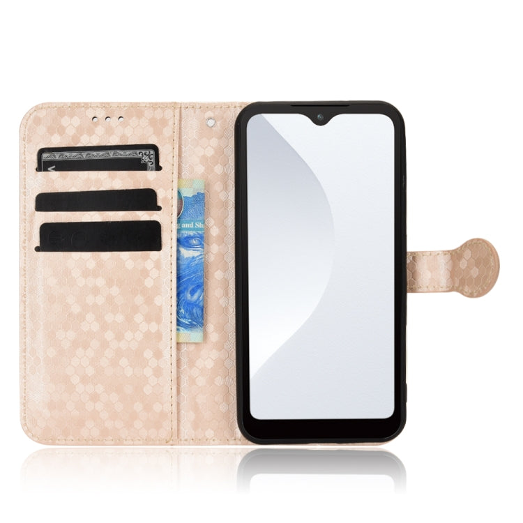 For Fujitsu Arrows WE F-51B Honeycomb Dot Texture Leather Phone Case