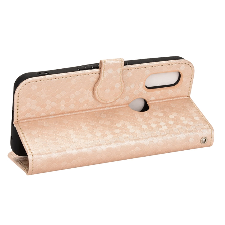 For Fujitsu Arrows WE F-51B Honeycomb Dot Texture Leather Phone Case