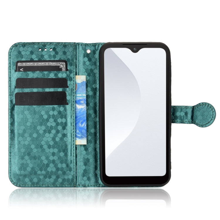 For Fujitsu Arrows WE F-51B Honeycomb Dot Texture Leather Phone Case