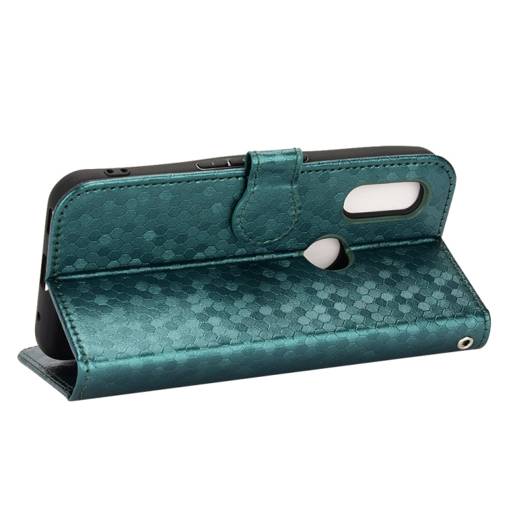For Fujitsu Arrows WE F-51B Honeycomb Dot Texture Leather Phone Case