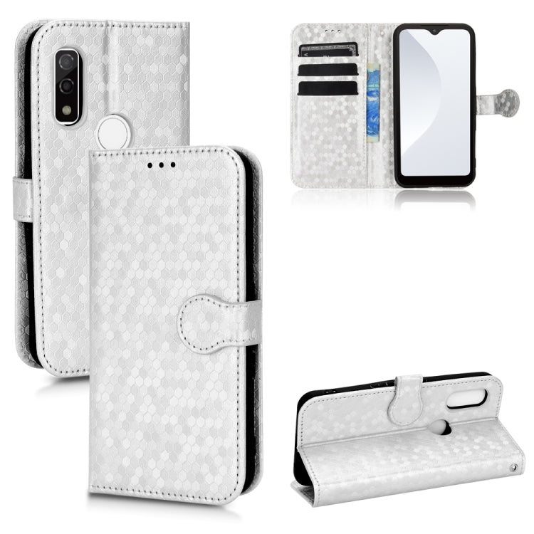 For Fujitsu Arrows WE F-51B Honeycomb Dot Texture Leather Phone Case