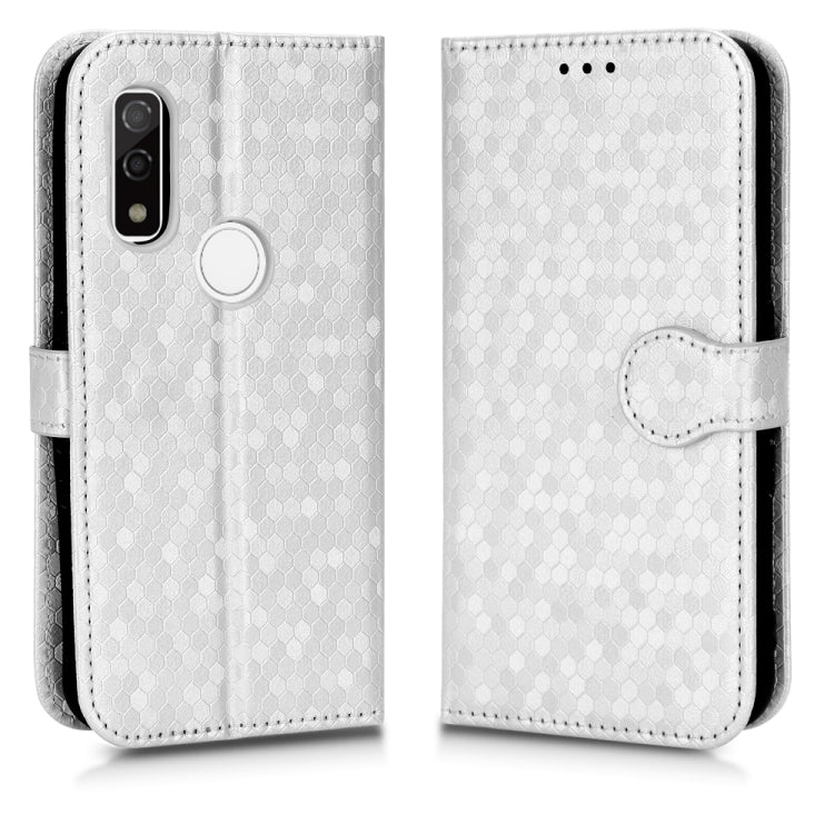 For Fujitsu Arrows WE F-51B Honeycomb Dot Texture Leather Phone Case