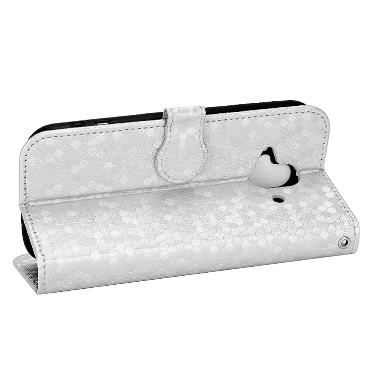 For Fujitsu Arrows F-52B Honeycomb Dot Texture Leather Phone Case