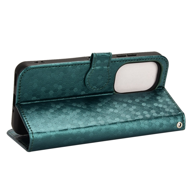 For Asus Zenfone 9 Honeycomb Dot Texture Leather Phone Case