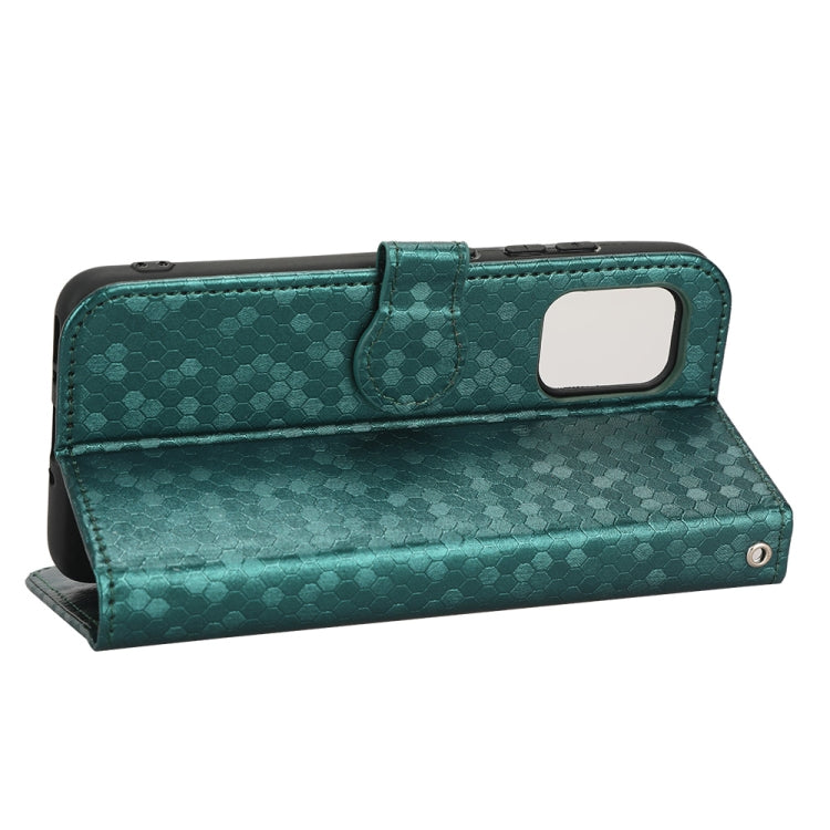 For Asus Zenfone 8 ZS590KS Honeycomb Dot Texture Leather Phone Case