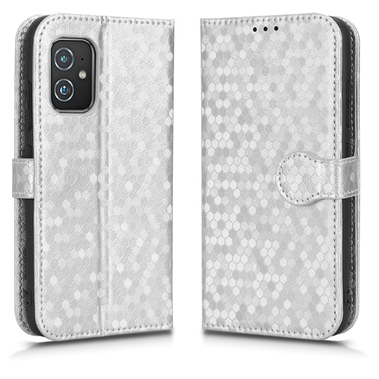 For Asus Zenfone 8 ZS590KS Honeycomb Dot Texture Leather Phone Case