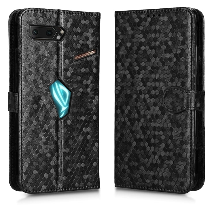 For Asus ROG Phone II ZS660KL Honeycomb Dot Texture Leather Phone Case
