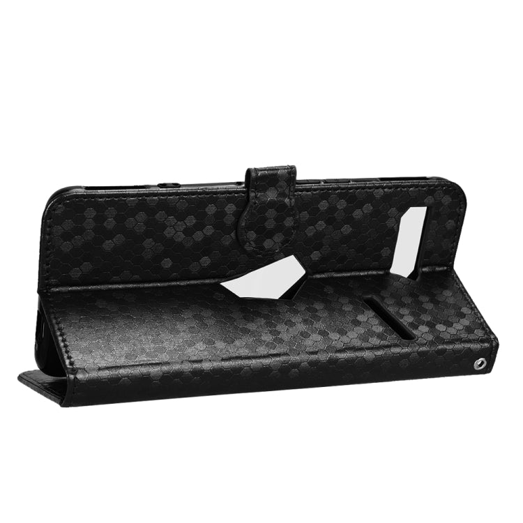 For Asus ROG Phone II ZS660KL Honeycomb Dot Texture Leather Phone Case