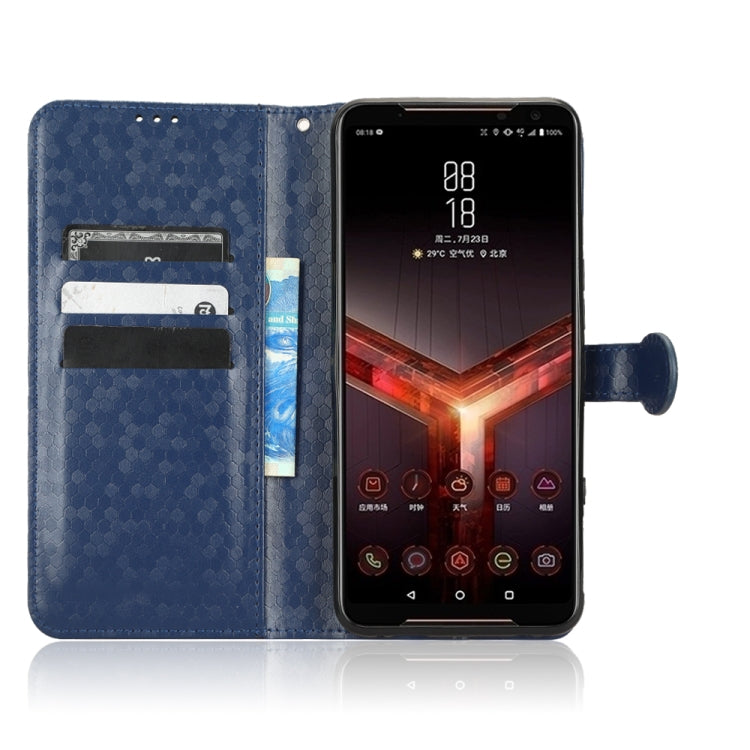 For Asus ROG Phone II ZS660KL Honeycomb Dot Texture Leather Phone Case
