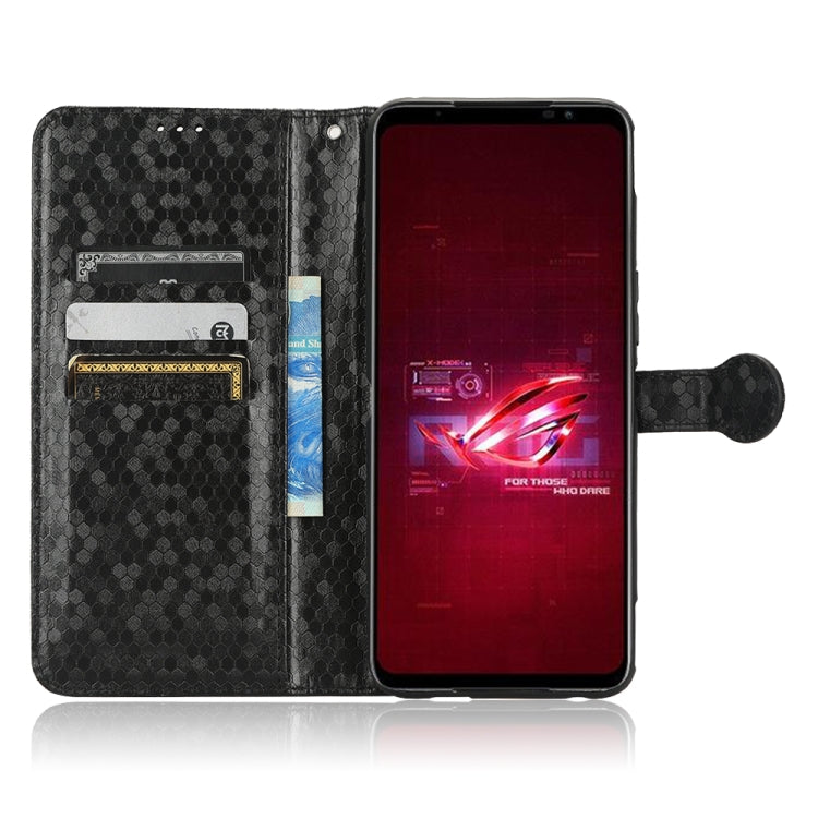 For Asus ROG Phone 6 Honeycomb Dot Texture Leather Phone Case