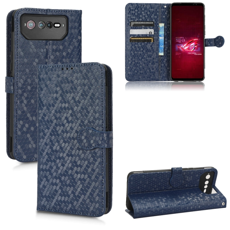 For Asus ROG Phone 6 Honeycomb Dot Texture Leather Phone Case