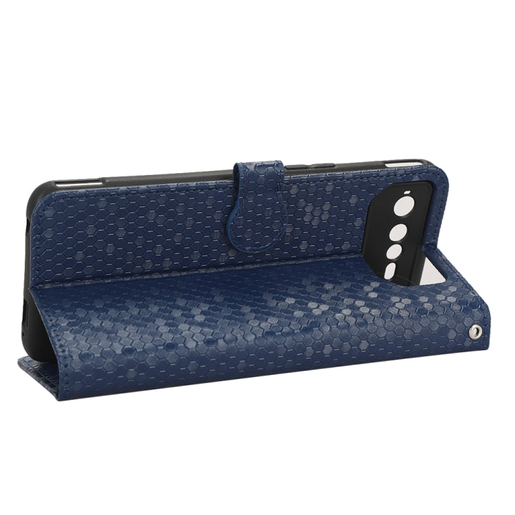 For Asus ROG Phone 6 Honeycomb Dot Texture Leather Phone Case