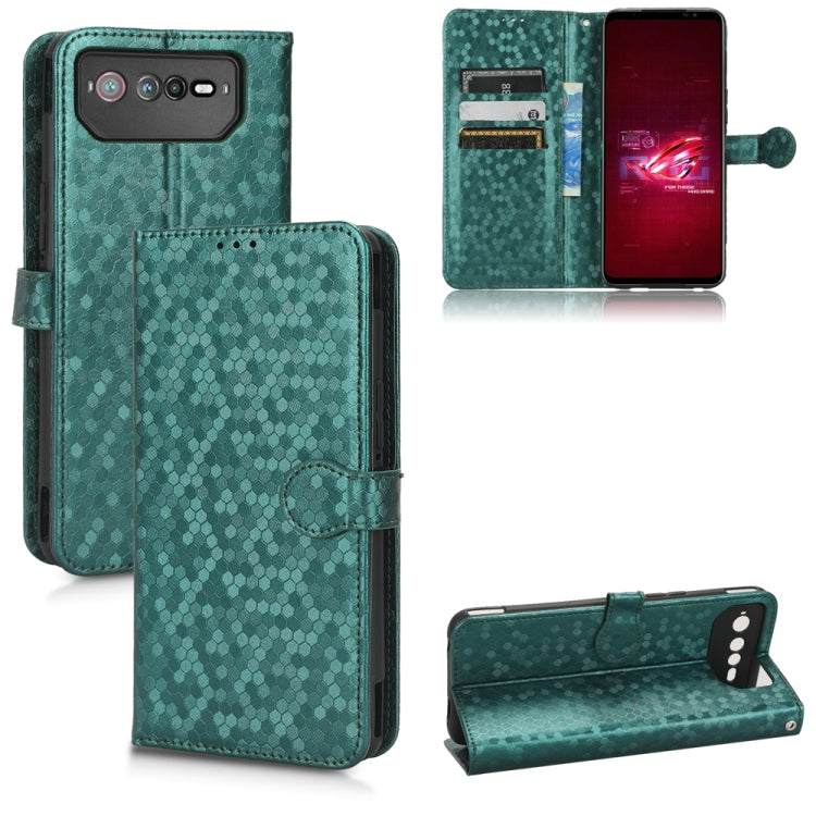 For Asus ROG Phone 6 Honeycomb Dot Texture Leather Phone Case