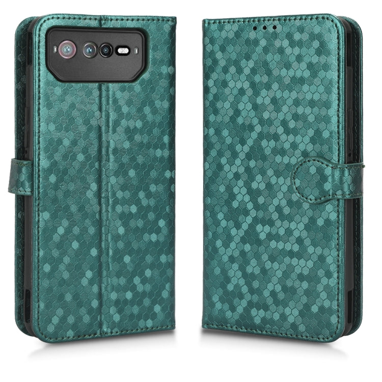 For Asus ROG Phone 6 Honeycomb Dot Texture Leather Phone Case