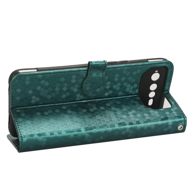For Asus ROG Phone 6 Honeycomb Dot Texture Leather Phone Case