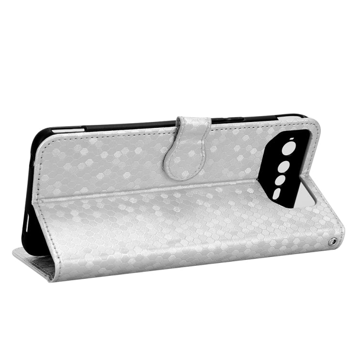 For Asus ROG Phone 6 Honeycomb Dot Texture Leather Phone Case