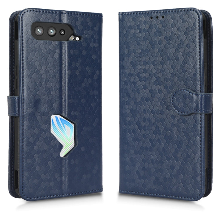 For Asus ROG Phone 5 Honeycomb Dot Texture Leather Phone Case