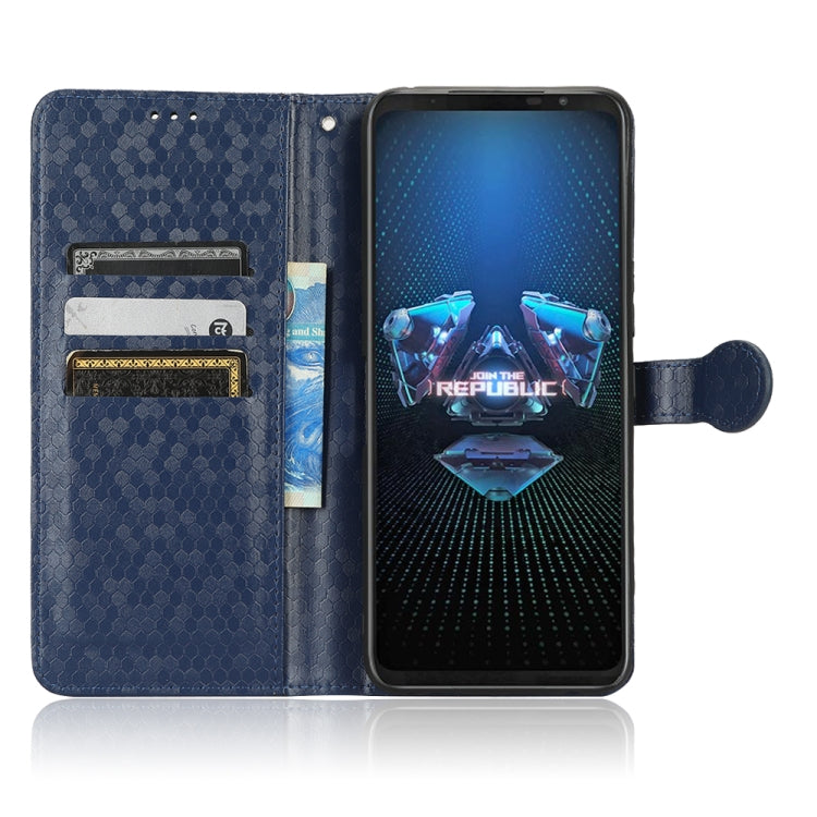 For Asus ROG Phone 5 Honeycomb Dot Texture Leather Phone Case